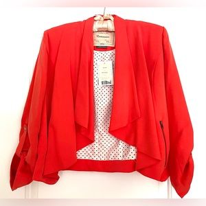 NWT - Anthropologie - Cartonnier - Coral Drape Front Jacket - Size S